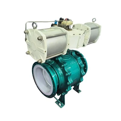 DN350 WCB 공압 PTFE 볼 밸브