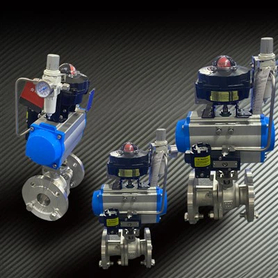 스테인레스 스틸 유체 압력 공압 볼 밸브