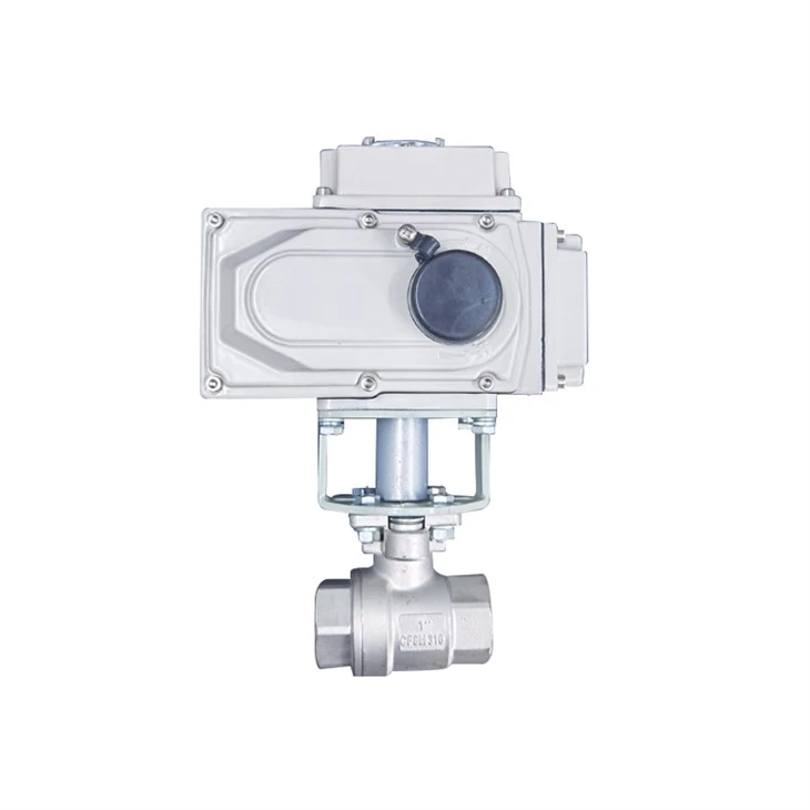 Electric 2PC CF8M Threaded Ball Valve