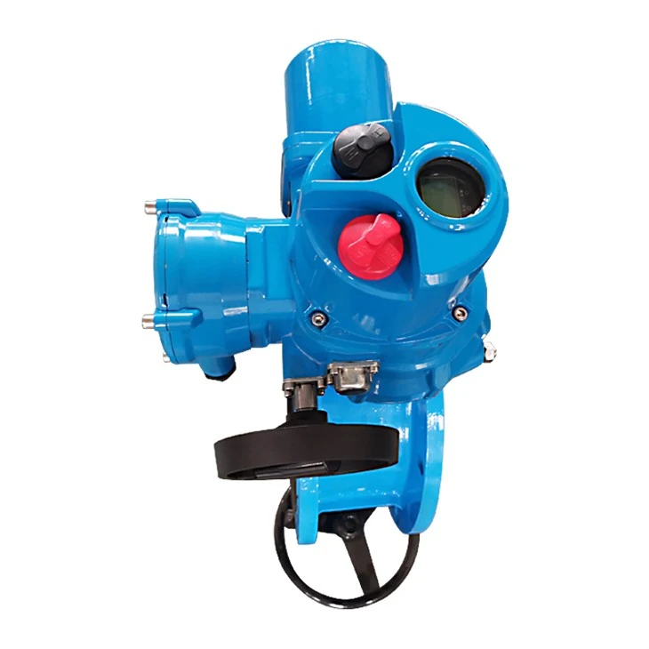 Electric Soft Seal PTFE Flange Butterfly Valve
